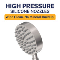 High Pressure All Metal 1-Spray Handshower Brushed Nickel / 2.5 GPM Brushed Nickel / 1.75 GPM - The Shower Head Store