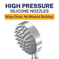 High Pressure All Metal Hand Held Shower Head Chrome / 2.5 GPM Chrome / 1.75 GPM - The Shower Head Store
