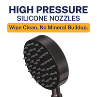 High Pressure All Metal 1-Spray Handshower Oil Rubbed Bronze / 2.5 GPM Oil Rubbed Bronze / 1.75 GPM - The Shower Head Store