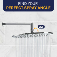 Find Your Perfect Spray 12 Inch Rain Shower Head Chrome / 2.5 - The Shower Head Store