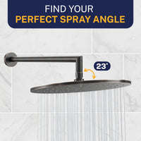 Perfect Spray Angle 12 Inch Rain Shower Head Oil Rubbed Bronze / 2.5 - The Shower Head Store