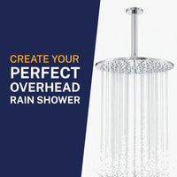Perfect Overhead Straight Shower Arm Chrome / 6 Inch - The Shower Head Store