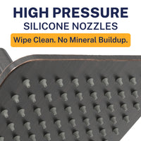 High Pressure Square Rain Shower Head Oil Rubbed Bronze / 2.5 - The Shower Head Store