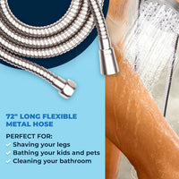 Hose 3-Spray Dual with Adjustable Arm Brushed Nickel / 1.75 - The Shower Head Store
