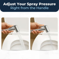 Adjust Spray Pressure Adjustable Pressure Bidet Chrome - The Shower Head Store