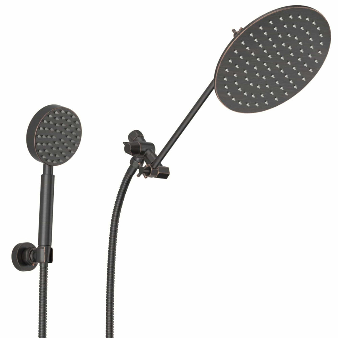 Main Image 1-Spray Dual Shower Head with Adjustable Arm and Shower Head Wall Mount Oil Rubbed Bronze  / 2.5 - The Shower Head Store