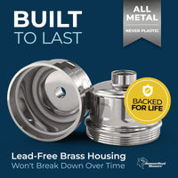 Built to Last Shower Head Filter Chrome - The Shower Head Store