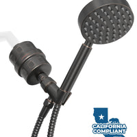Main Image All Metal Shower Head Filter with 1-Spray Handheld Shower Head Set Oil Rubbed Bronze / 1.75 - The Shower Head Store