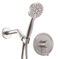 Main Image 3-Spray Handheld Shower Head Set with Valve and Trim Brushed Nickel / 2.5 - The Shower Head Store