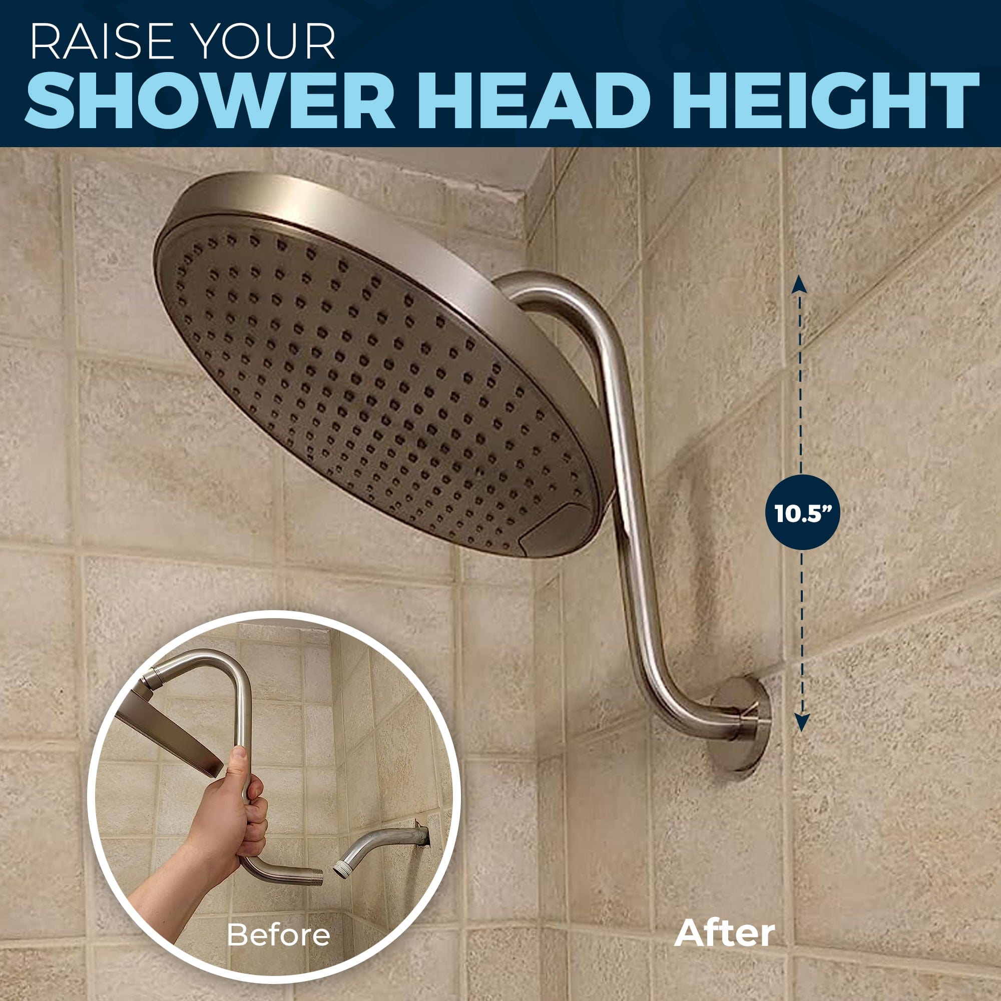 Shower head arm discount