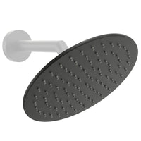 (Best 2) Metal 8 Inch Rain Shower Head Rainfall Showerhead Matte Black - The Shower Head Store