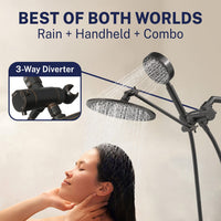 Best of Both Worlds 1-Spray Dual with Adjustable Arm Oil Rubbed Bronze / 2.5 GPM - The Shower Head Store