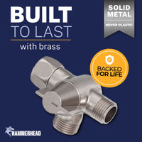 Built_To_Last_Diverter_Without_Holder Brushed Nickel - The Shower Head Store