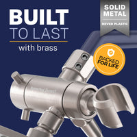 Built To Last Diverter with Holder Brushed Nickel - The Shower Head Store