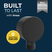 Built To Last Drop Ell Matte Black - The Shower Head Store