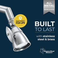 Built to Last HammerHead Showers 2 Inch Metal Shower Head Competitor Comparison Chrome / 1.75 - The Shower Head Store