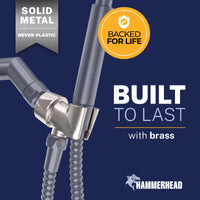 Benefit Handheld Shower Head Holder Brushed Nickel - The Shower Head Store