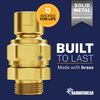 Built to Last Shower Head Swivel Adapter To Adjust Showerhead Angle Brushed Gold