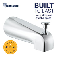 Buil to Last Tub Spout Chrome - The Shower Head Store