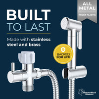 Built to Last Adjustable Pressure Bidet Chrome - The Shower Head Store