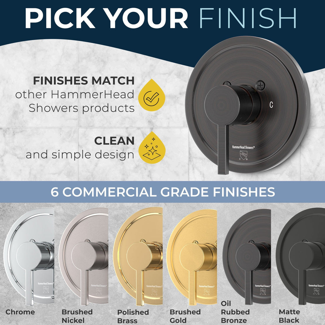 Built to Last with Stainless Steel and Brass cUPC Certified - All Metal 1-Handle Tub and Shower Valve with Trim Kit Oil Rubbed Bronze - The Shower Head Store