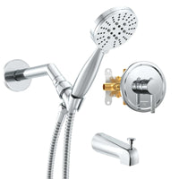 Main Images 1-Handle Valve and Trim Shower System Chrome / 2.5 GPM - The Shower Head Store