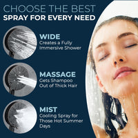 Spray Options 3-Spray Low Flow Handheld Shower Head, Handshower Only Oil Rubbed Bronze / 1.75 - The Shower Head Store