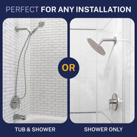 Compatibility Valve and Trim - All Metal 1-Handle Tub and Shower Valve with Trim Kit Chrome - The Shower Head Store