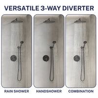 Compatibility 2-Handle Valve and Trim Matte Black - The Shower Head Store