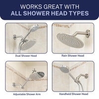 Compatibility All Metal 7" Shower Arm Oil Rubbed Bronze - The Shower Head Store
