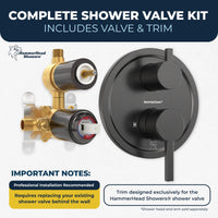 Volume and Temperature Control 2-Handle Valve and Trim Oil Rubbed Bronze - The Shower Head Store