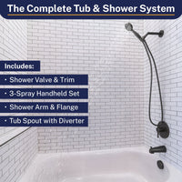 Lifestyle 1-Handle Valve and Trim Shower System Oil Rubbed Bronze / 2.5 GPM - The Shower Head Store
