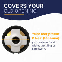 Wide rear Tub Spout Matte Black - The Shower Head Store