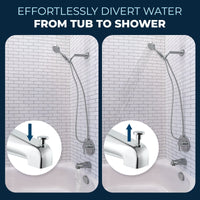 Diverter Tub Spout with Valve and Trim 3-Spray Handheld and Shower Arm Chrome / 2.5 - The Shower Head Store