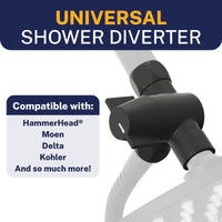 Compatibility Diverter Without Holder Matte Black - The Shower Head Store