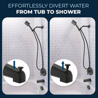 Diverter_Tub_Spout Matte Black - The Shower Head Store