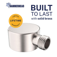 Built to Last Drop Ell Brushed Nickel - The Shower Head Store