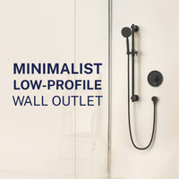 Minimalist Drop Ell Matte Black - The Shower Head Store