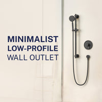 Minimalist Drop Ell Oil Rubbed Bronze - The Shower Head Store