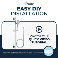Slide Bar with 1-Spray Handheld Shower Head Set
