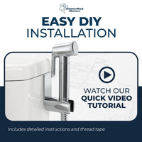 DIY Install Adjustable Pressure Bidet Chrome - The Shower Head Store