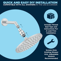 Easy DIY Installation of Shower Swivel Adapter to Increase Showerhread Adjustability Chrome - The Shower Head Store