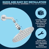 Easy DIY Installation of Shower Swivel Adapter to Increase Showerhread Adjustability Chrome - The Shower Head Store