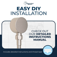Easy DIY Installation Drop Ell Brushed Nickel - The Shower Head Store