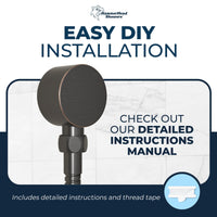 Easy DIY Installation Drop Ell Oil Rubbed Bronze - The Shower Head Store
