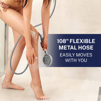 Extra Long Hose Shower Hose Attachment for Shower Head 108 Inch Chrome - The Shower Head Store