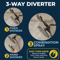 Features Diverter with Holder Oil Rubbed Bronze - The Shower Head Store
