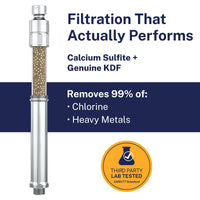 Filtration That Works Slim Inline Shower Filter Chrome - The Shower Head Store