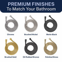 Finish HammerHead Showers 72-Inch Shower Hose Main Image Matte Black - The Shower Head Store