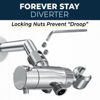 Forever Stay Diverter Diverter with Holder Chrome - The Shower Head Store